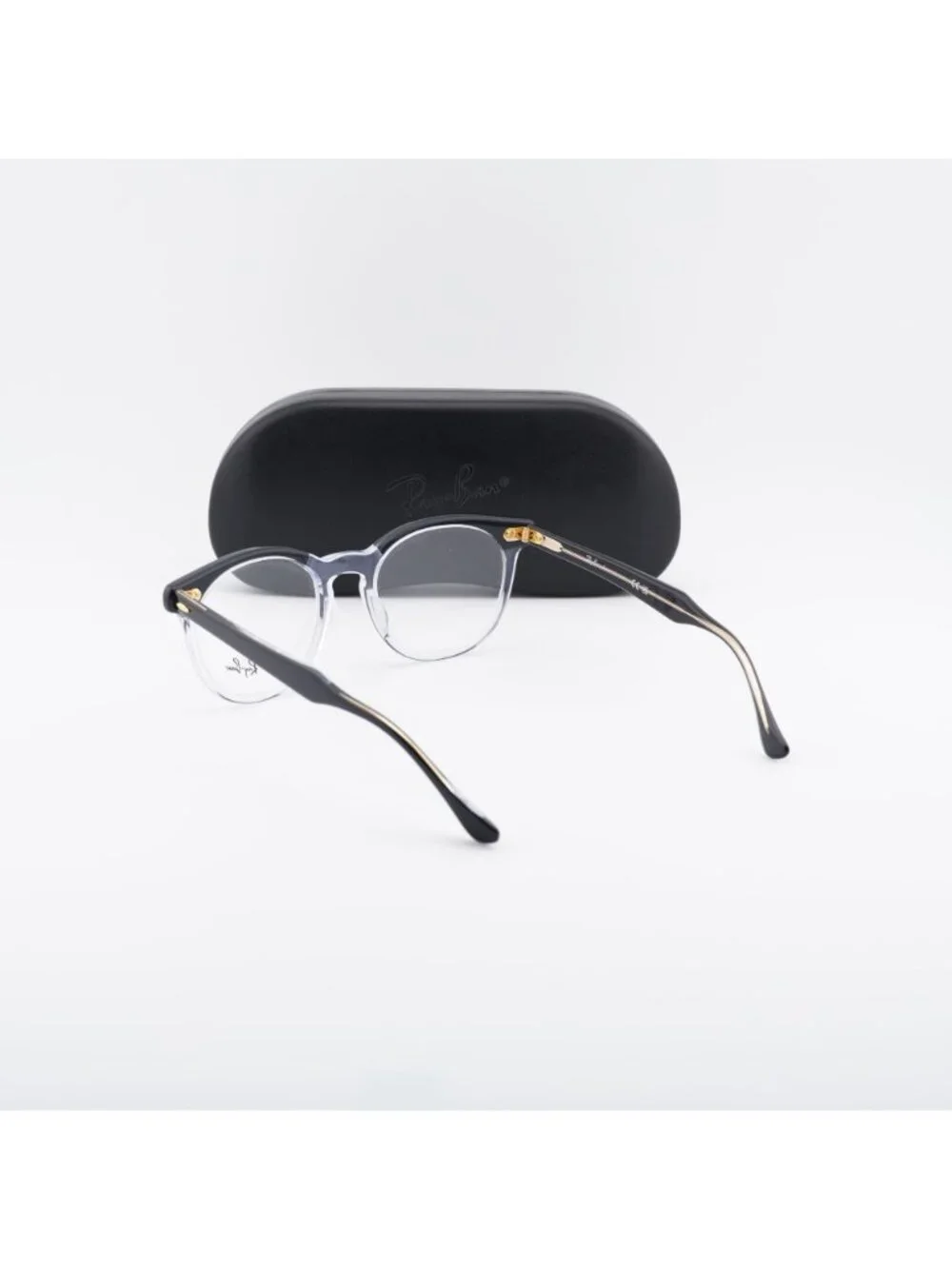 Ray Ban RX5598 2034 Square Eyeglasses 51mm – Black on Transparent